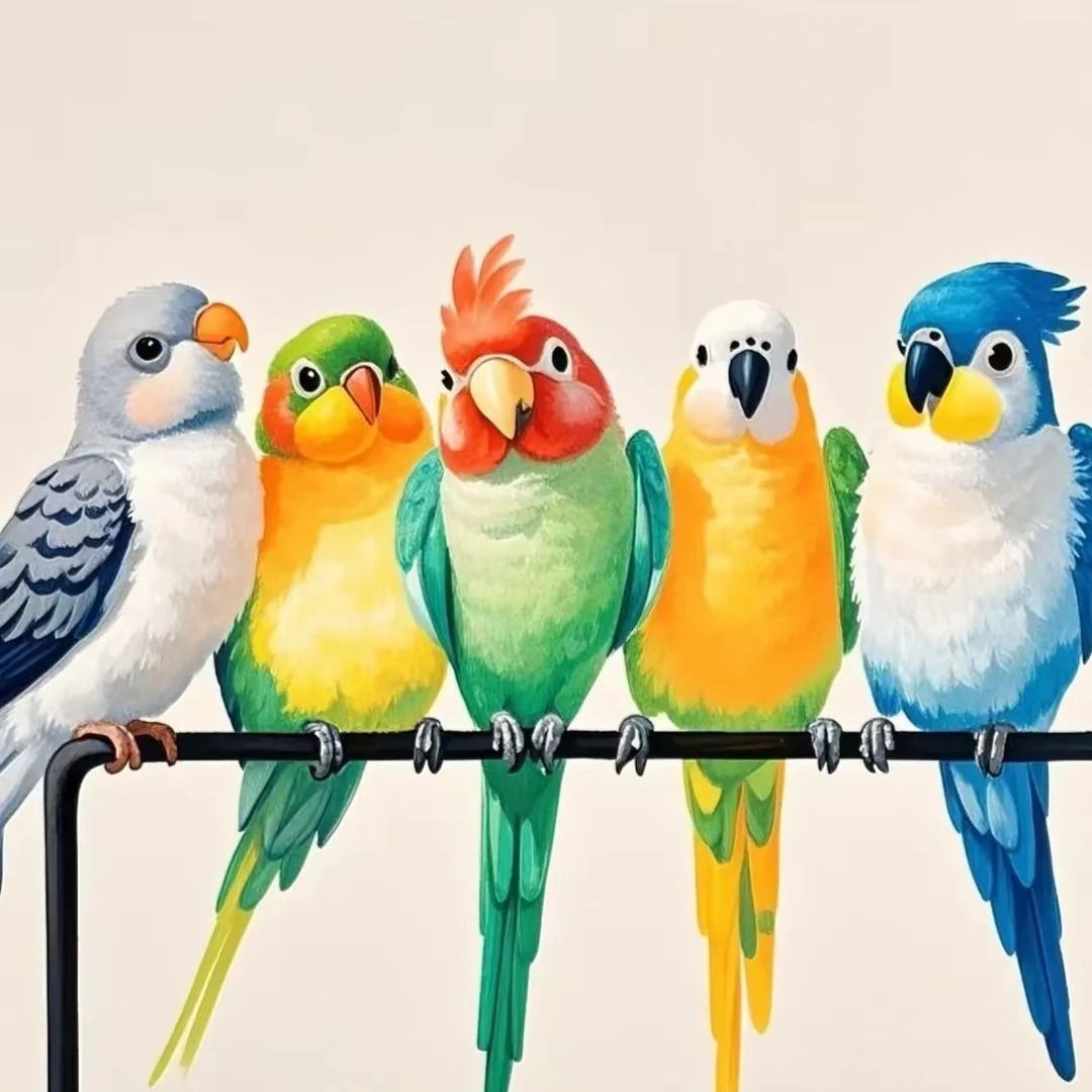 活体鹦鹉雏鸟一物一拍