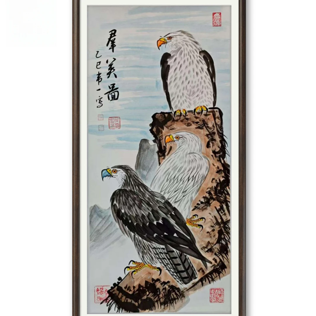 群英图宣纸作品