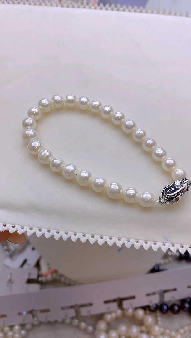 未镶嵌1淡水珍珠手链