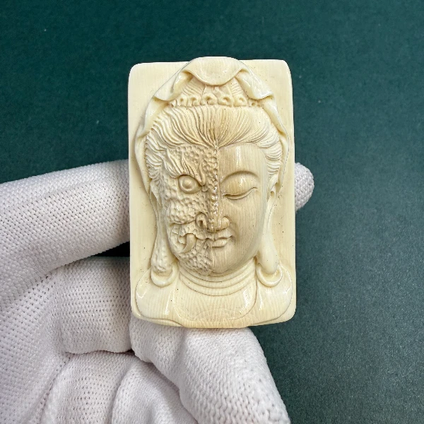 DK1125天然猛犸牙猛犸雕刻件支持鉴定假一罚四