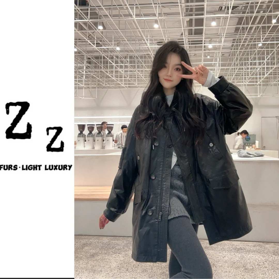 新款 2025 |凛冬恋歌FURS精致百搭羽绒真皮皮衣夹克加厚外套-9982