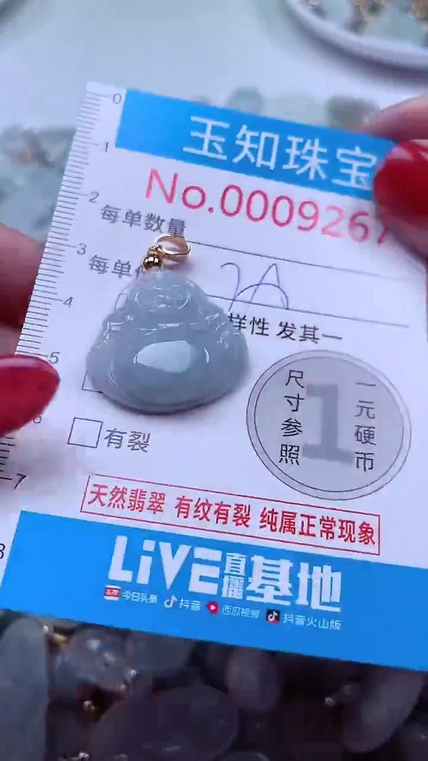 吊坠(不含链)未镶嵌翡翠9267
