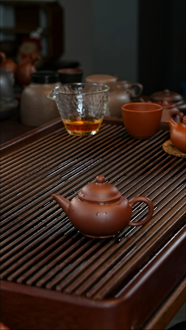 茶壶紫砂水平壶 原矿底槽清 约140cc