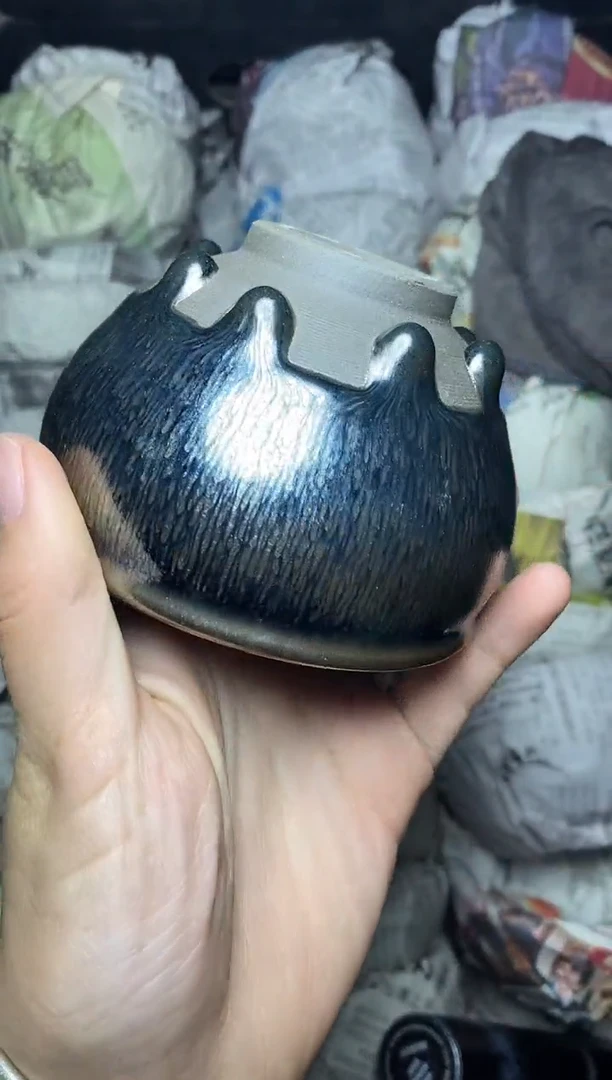 茶盏八方来财 盏三疯建盏茶器