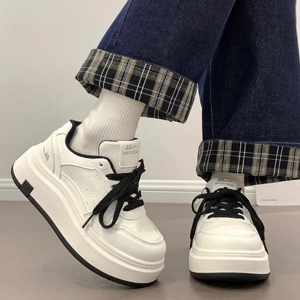 回力爆款厚底增高小白鞋女2025新款秋季百搭运动休闲鞋小众板鞋女