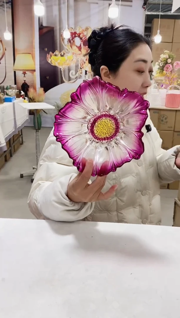 紫色葵花小号果斗一个