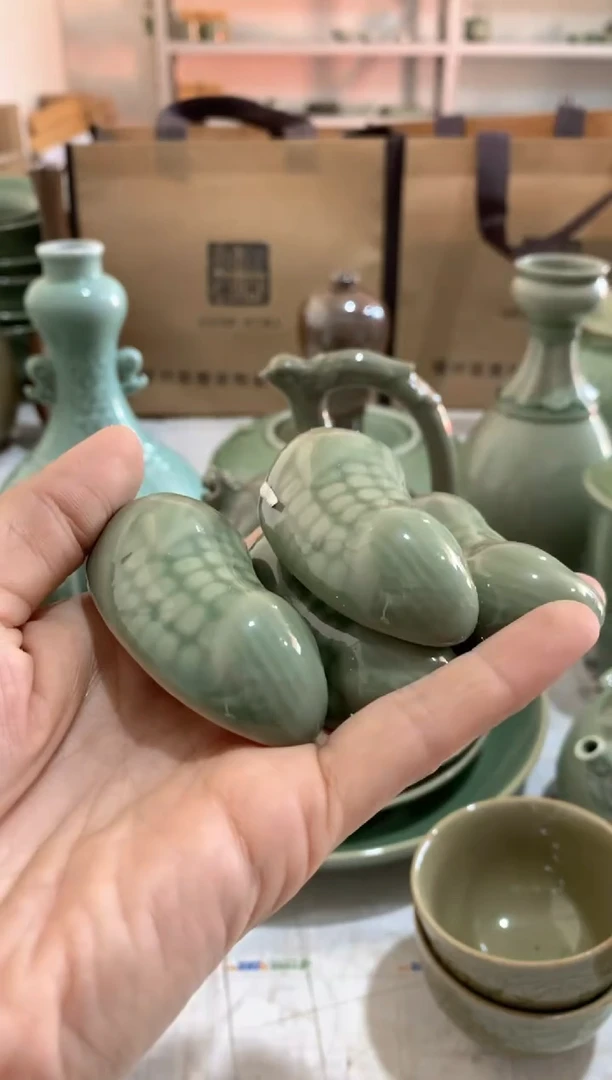 瓷片TG005 玉米筷子架 4只 微瑕