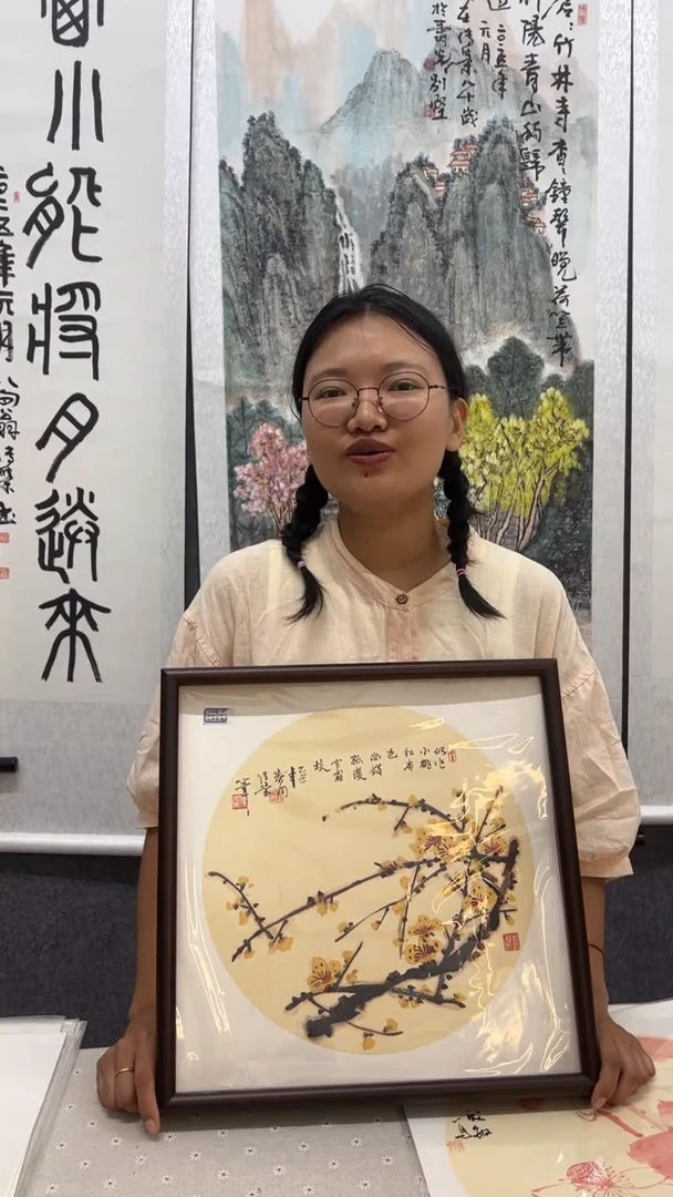 国画个人纯手绘梅花