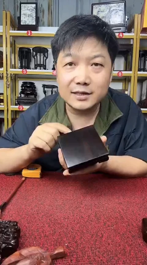 木大叶紫檀正方底座10CM