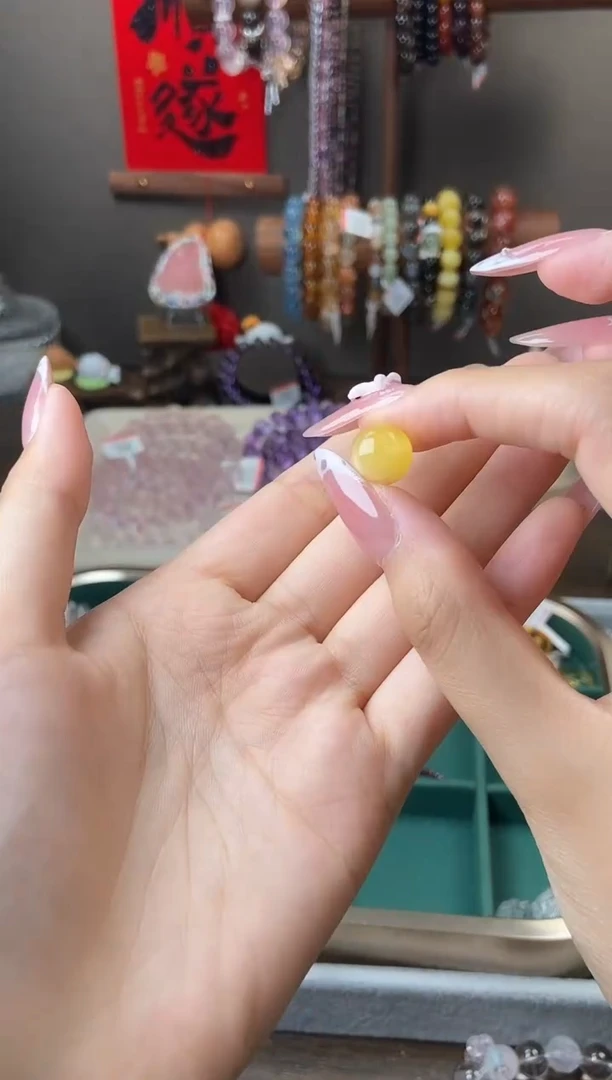未镶嵌蜜蜡手链11mm蜜蜡单珠