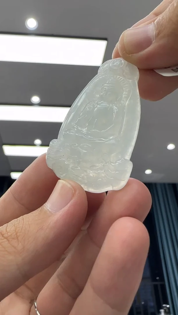 颈饰未镶嵌翡翠天然翡翠A货孤品一件