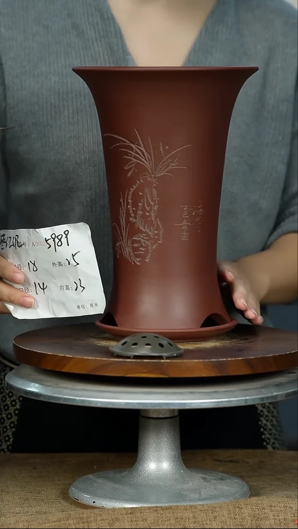 紫砂花盆5989+Z紫砂花盆紫砂