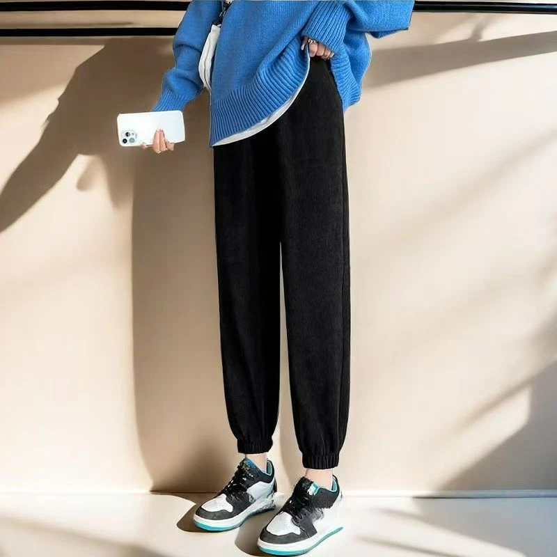 春秋款欧棉绒百搭束脚卫裤（4楼）