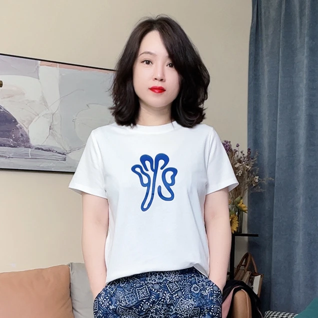 3108（花）简约通勤百搭时尚短袖休闲夏季花