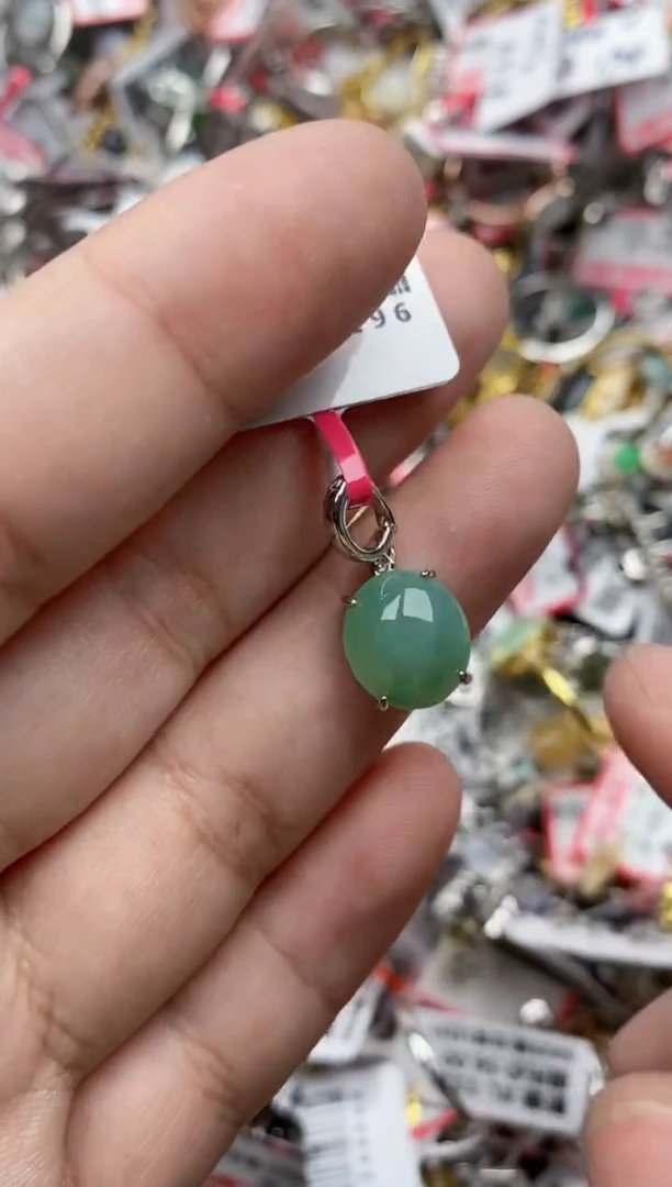 【闪购商品】翡翠戒指银S925镶嵌55555---955555---9