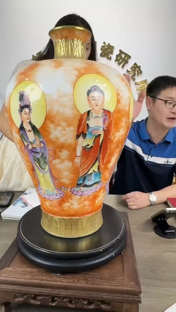摆件景德镇陶瓷手工手绘