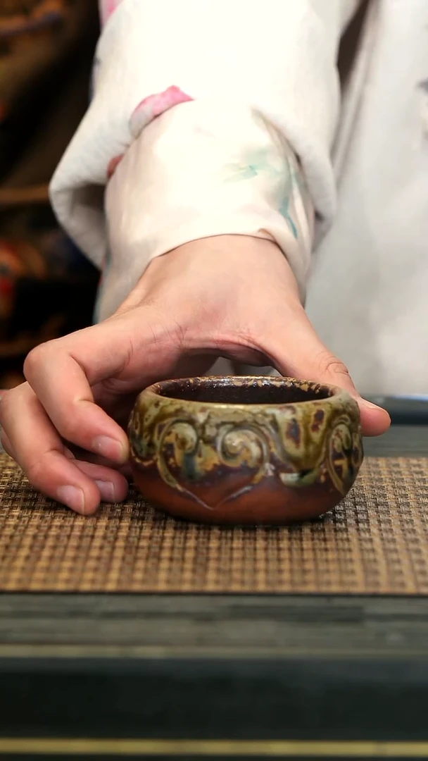 【闪购商品】紫砂茶壶GFY42如意杯 沉香木柴烧