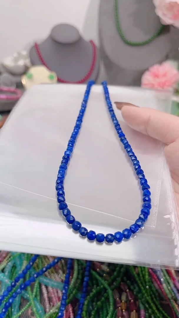 银S925镶嵌青金石颈饰多样性选其一199