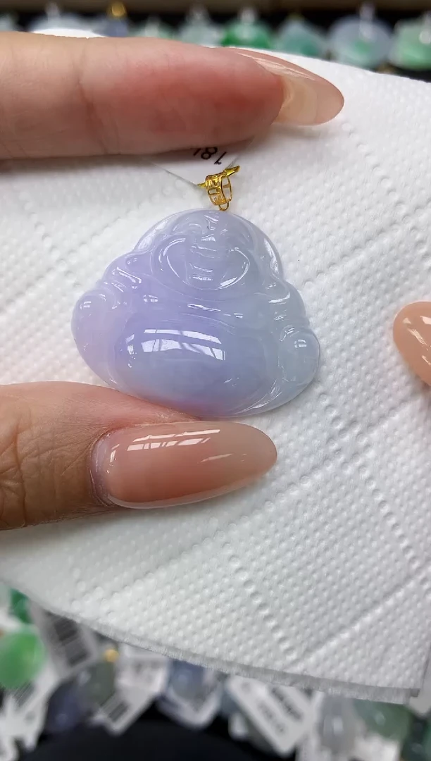 颈饰18K金镶嵌翡翠11111111111