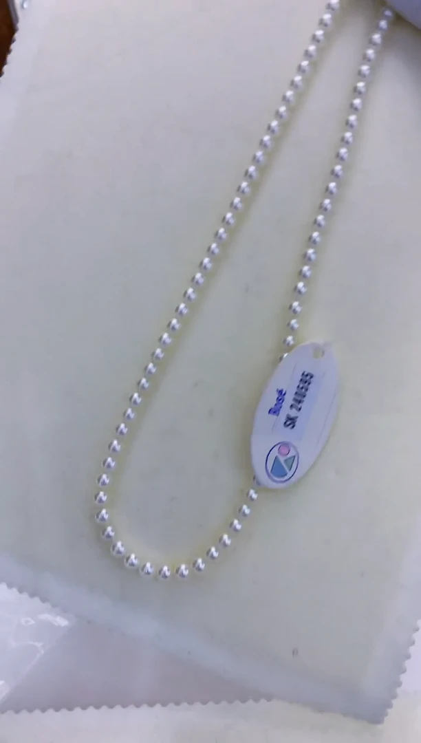 银S925镶嵌海水珍珠饰品5-5.5rose满珠链带大证