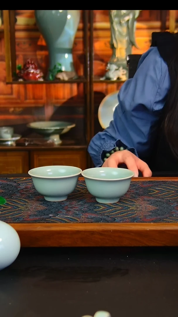 瓷片原矿汝瓷福利单杯，不完美