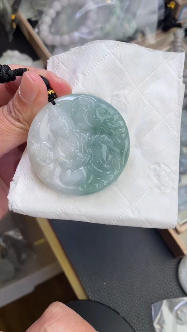 颈饰未镶嵌翡翠天然缅甸翡翠A货569