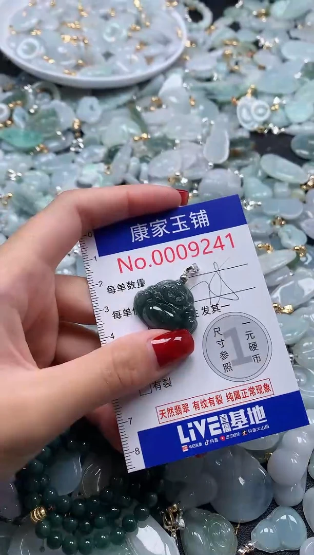 翡翠未镶嵌吊坠(不含链)9241