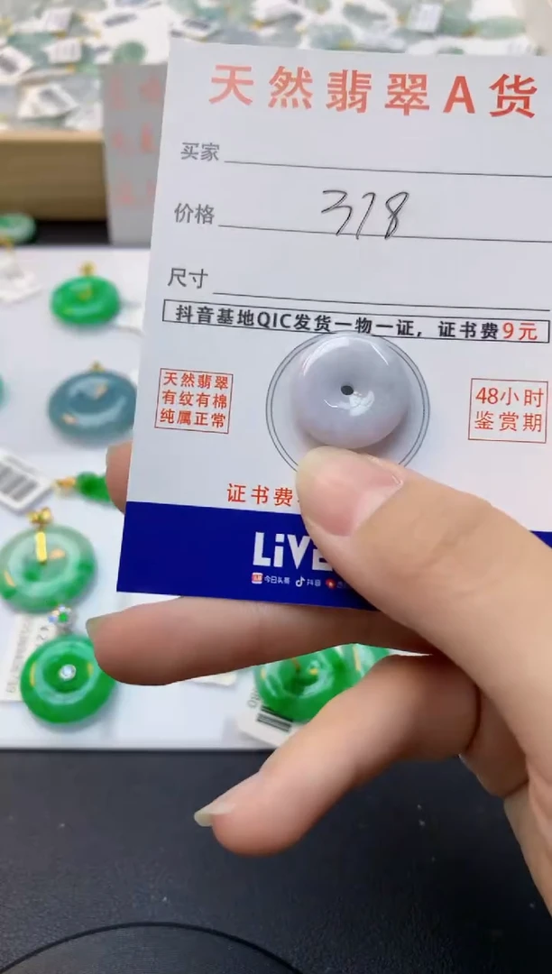 颈饰未镶嵌翡翠天然缅甸A货翡翠