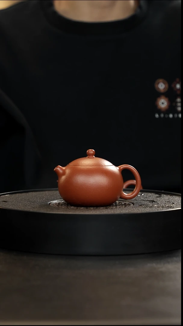 茶壶紫砂黄龙山生砂生料朱泥大漏