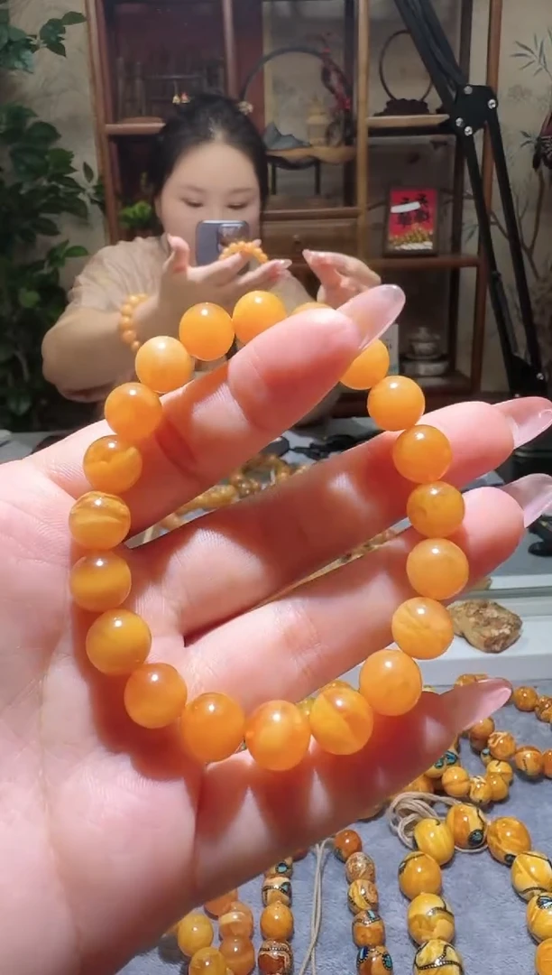 蜜蜡颈饰未镶嵌2037天然蜜蜡珠宝奇石全都保真