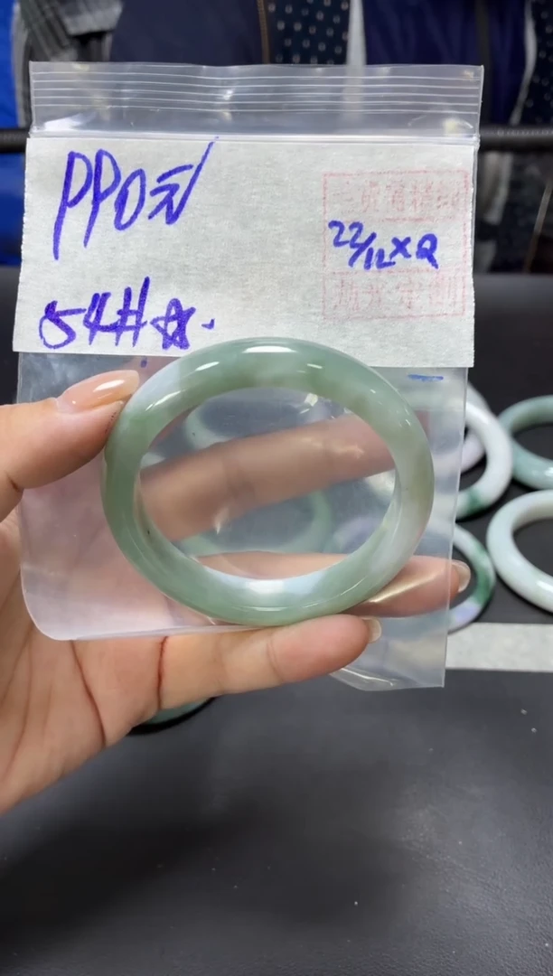 未镶嵌定制翡翠全24手镯54#990元 毛货需抛光