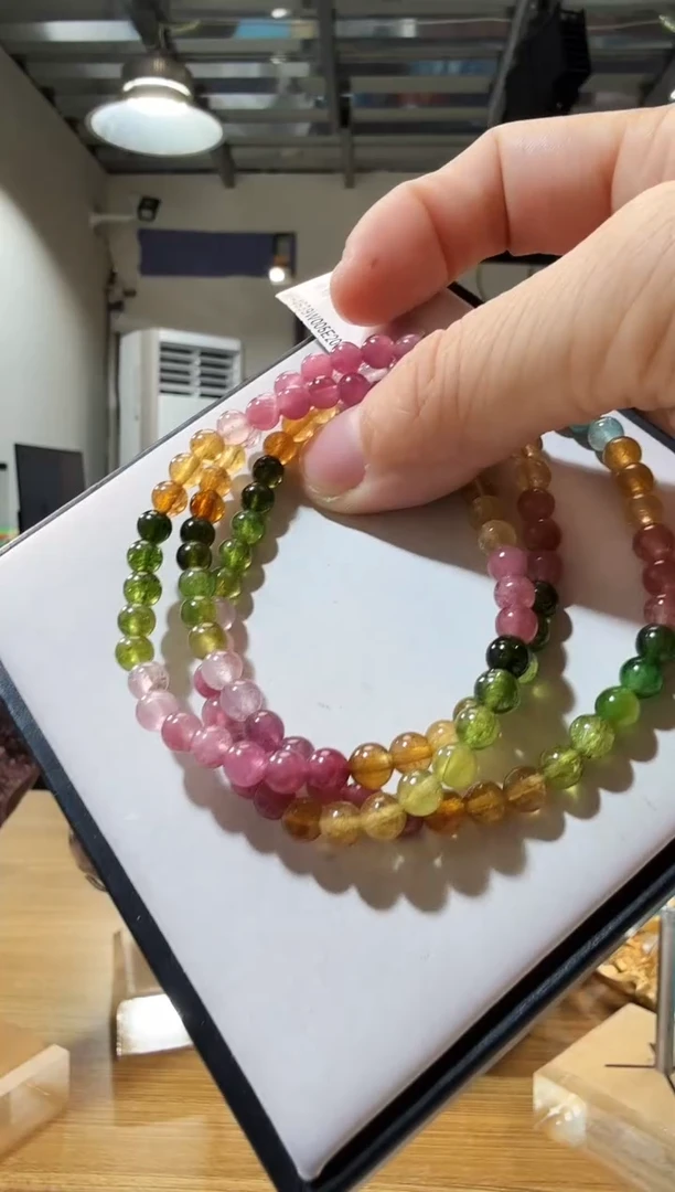 未镶嵌手链碧玺优0279 约4mm