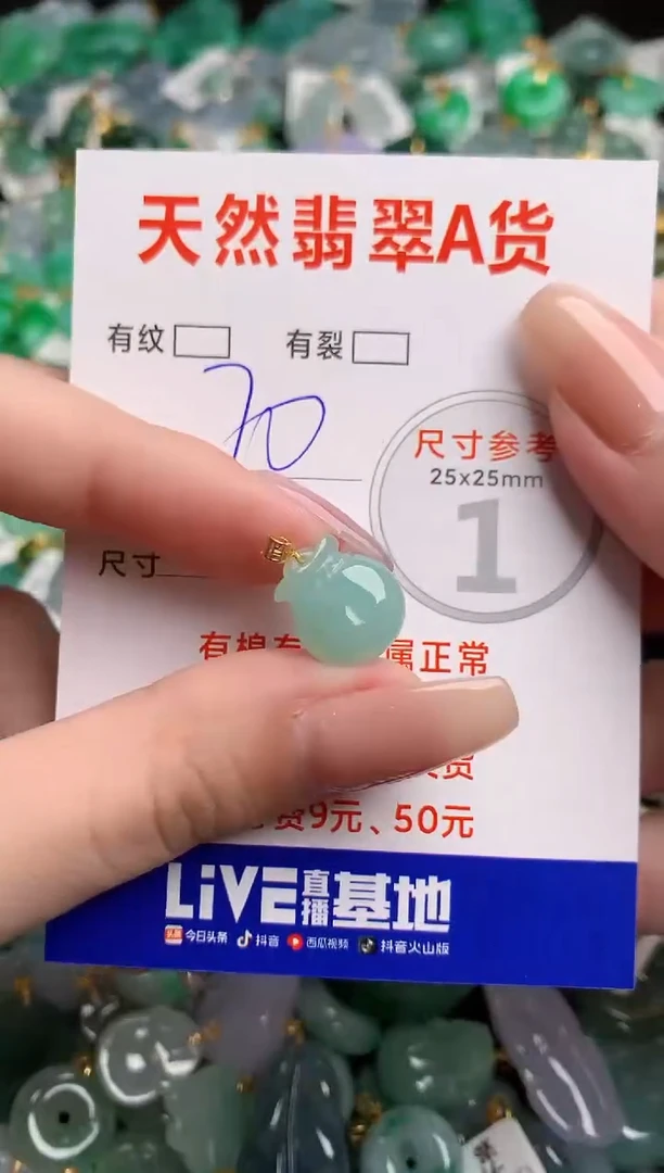 翡翠18K金镶嵌颈饰23002357