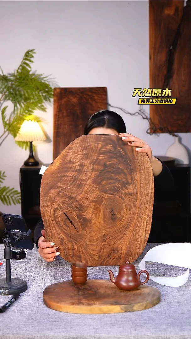 木北美黑胡桃原木.干裂疤结不属于商品质量问题完美主义者慎拍