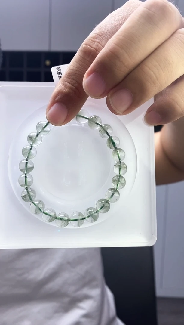 未镶嵌手链水晶?****?绿幽灵满天星8+