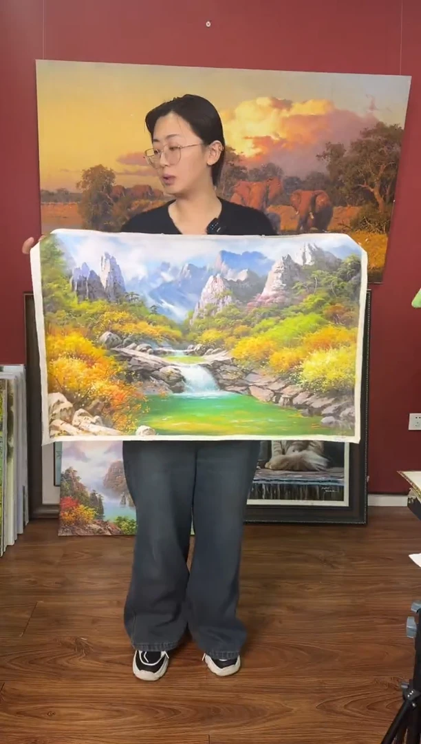 油画【16号】约50*70cm丨朝鲜原创纯手绘孤品油画丨顺丰包邮