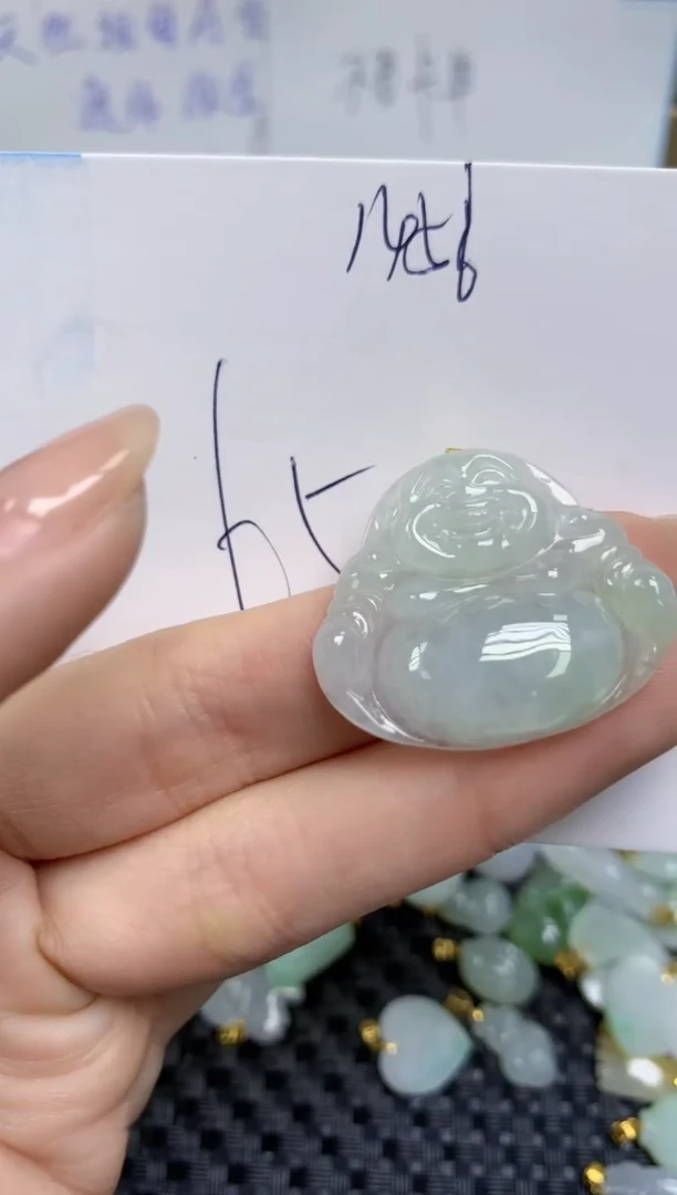 【闪购商品】翡翠颈饰18K金镶嵌天然缅甸A货翡翠