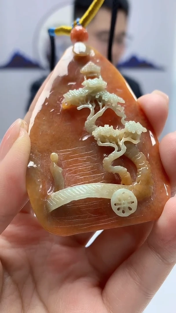 【闪购商品】定制翡翠未镶嵌5153ms-毛货37山水