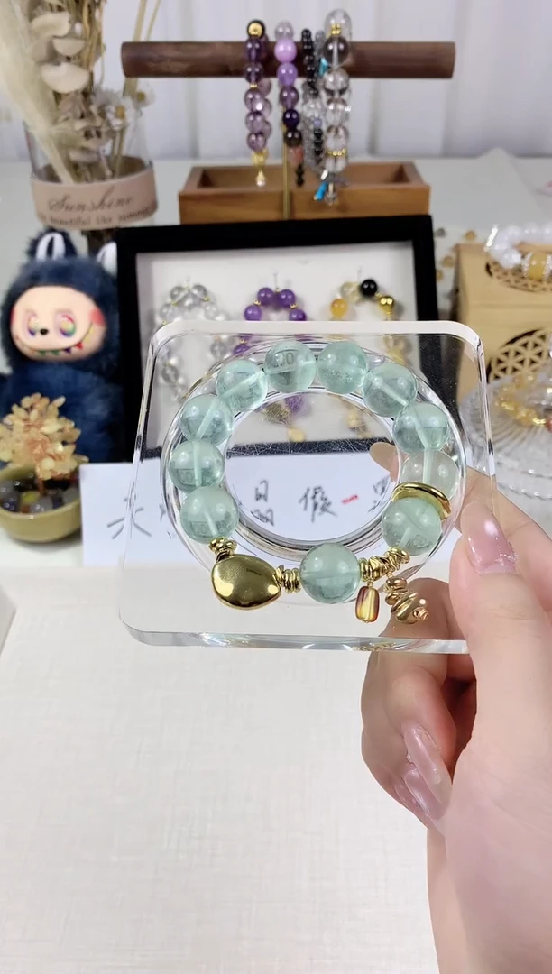 未镶嵌手串水晶绿萤石