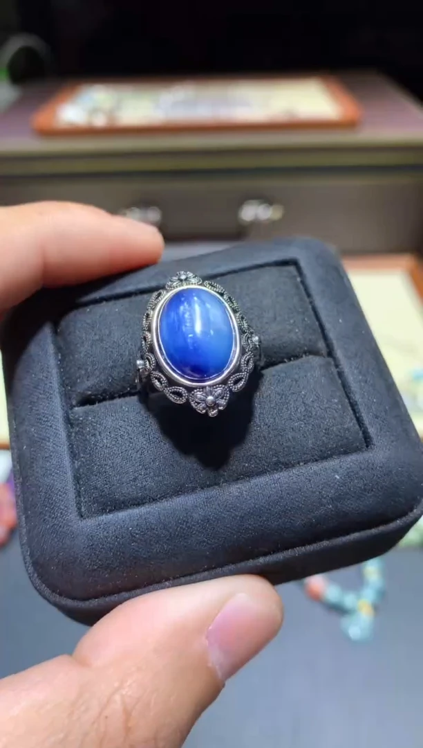 【闪购商品】蓝晶石戒指未镶嵌H34【多样性发其一】