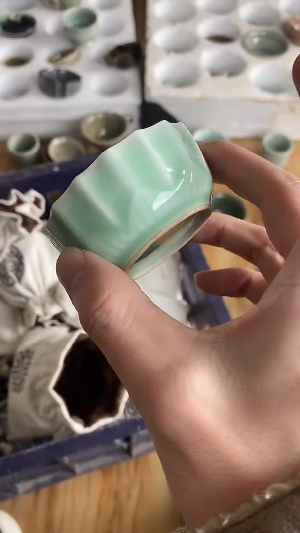 【山隐青瓷】气烧烧杯子    全品