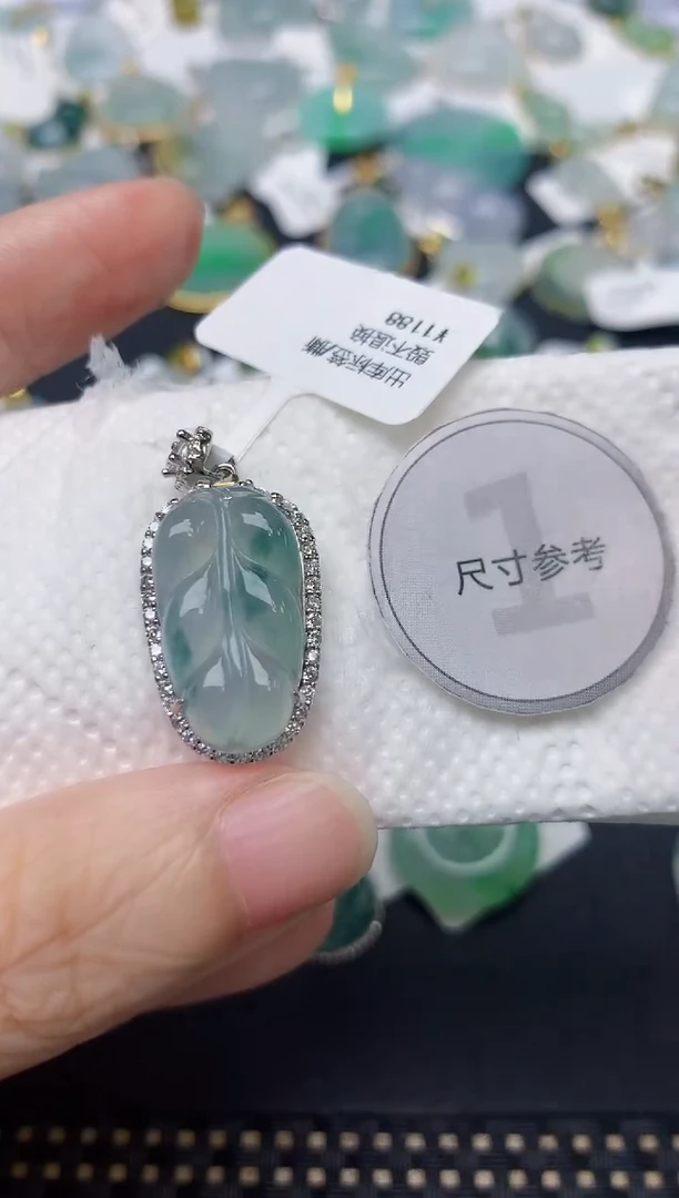 颈饰未镶嵌翡翠天然缅甸A货翡翠