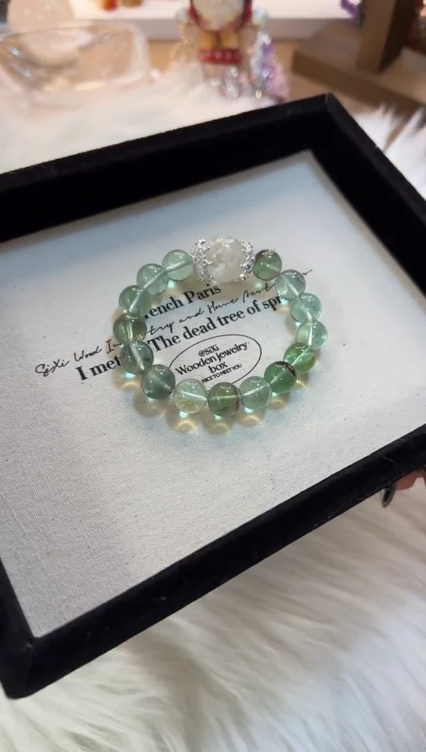 【闪购商品】萤石手串未镶嵌搭白幽灵MG0816