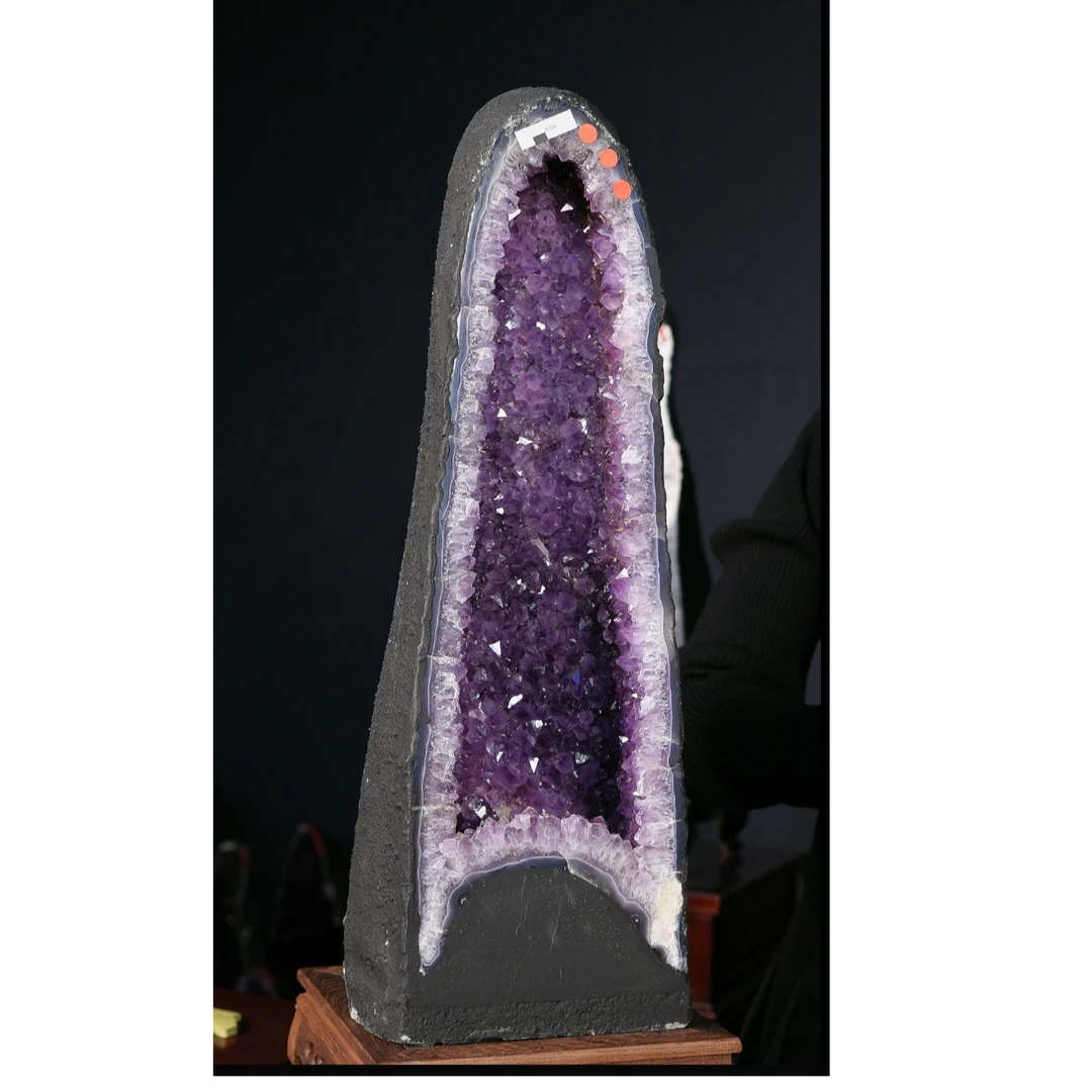 水晶天然家居摆件60*20