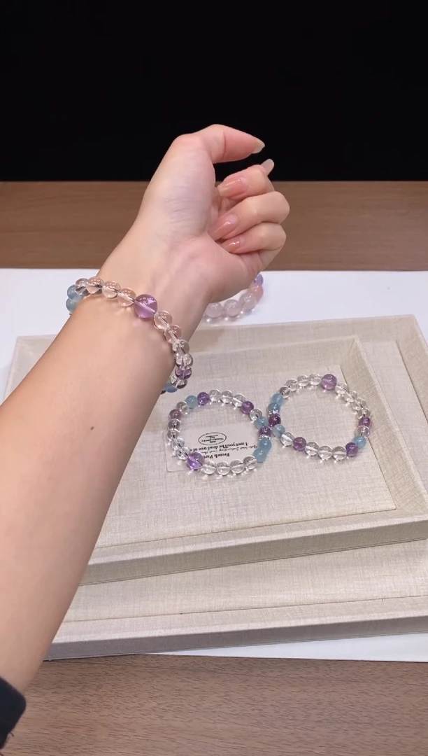 未镶嵌手链水晶万嘉水晶 发一件 序号：40