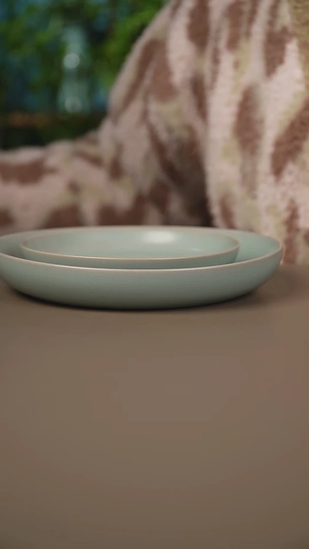 仿古天青丰华碟微暇大号