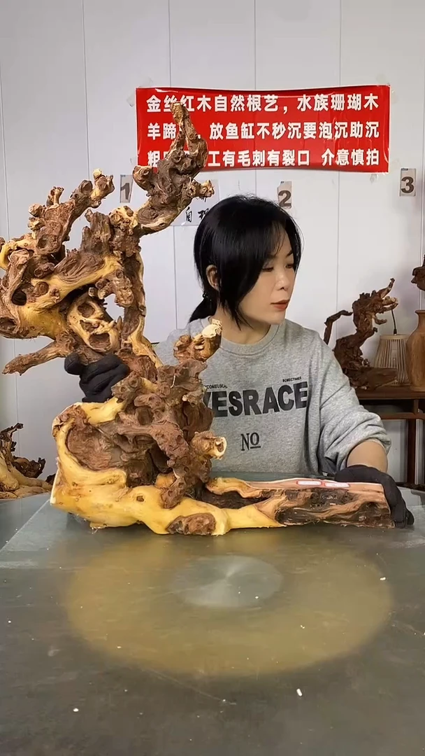 香榧木笑****容金丝红木 羊蹄甲