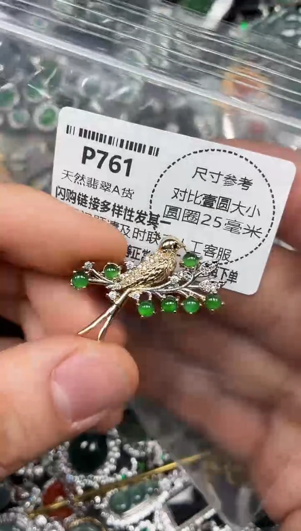 颈饰未镶嵌翡翠P761吊坠