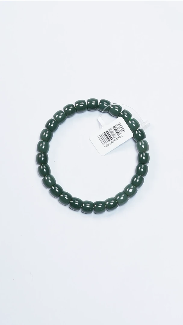 未镶嵌手串和田玉乐姐推荐新疆沙枣青7/8mm