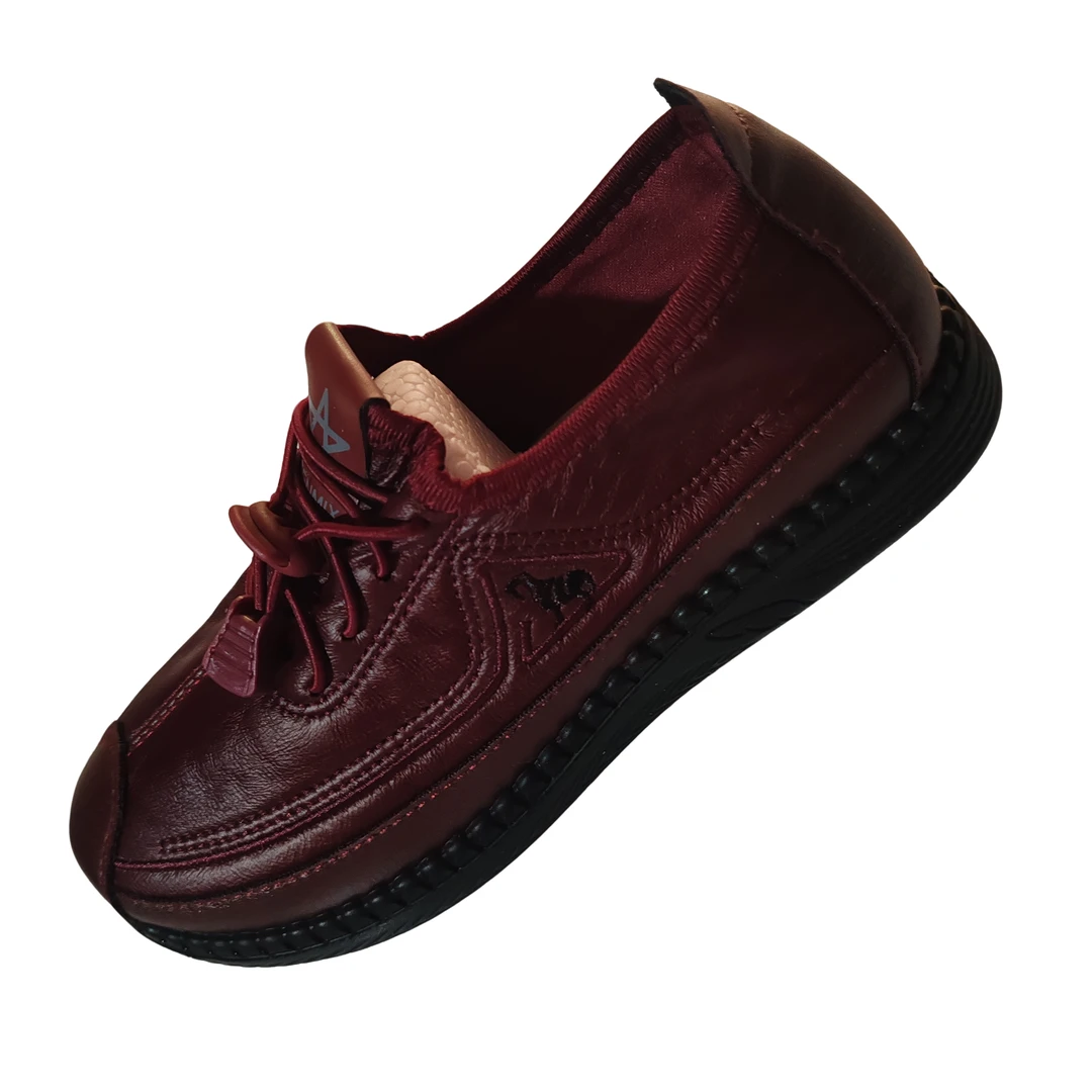 6052防滑一脚蹬中老年平底老人鞋时尚布鞋单鞋春秋透气女鞋